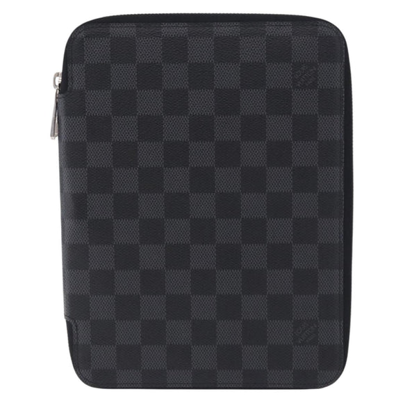 LOUIS VUITTON Damier Grafitte Document Case Portefeuille Braza LV Auth 197312M