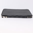 LOUIS VUITTON Damier Grafitte Document Case Portefeuille Braza LV Auth 197312M-4