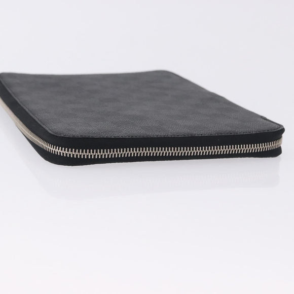 LOUIS VUITTON Damier Grafitte Document Case Portefeuille Braza LV Auth 197312M