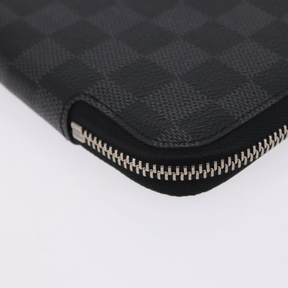 LOUIS VUITTON Damier Grafitte Document Case Portefeuille Braza LV Auth 197312M