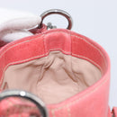 PRADA Hand Bag Leather 2way Pink Silver Auth 197313V-24