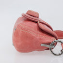 PRADA Hand Bag Leather 2way Pink Silver Auth 197313V-3