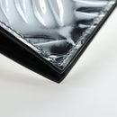 PRADA Bifold Wallet Brushed leather Silver Auth 197314M-15