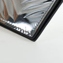 PRADA Bifold Wallet Brushed leather Silver Auth 197314M-16