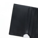 PRADA Bifold Wallet Brushed leather Silver Auth 197314M-18