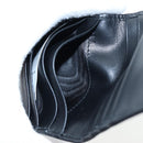 PRADA Bifold Wallet Brushed leather Silver Auth 197314M-10