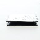 PRADA Bifold Wallet Brushed leather Silver Auth 197314M-6