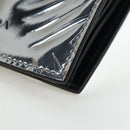 PRADA Bifold Wallet Brushed leather Silver Auth 197314M-14