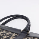 Christian Dior Trotter Canvas Hand Bag Navy Silver Auth 197316A-10