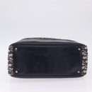 Christian Dior Trotter Canvas Hand Bag Navy Silver Auth 197316A-11
