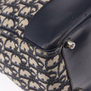 Christian Dior Trotter Canvas Hand Bag Navy Silver Auth 197316A-14
