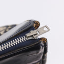 Christian Dior Trotter Canvas Hand Bag Navy Silver Auth 197316A-16