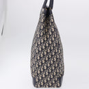 Christian Dior Trotter Canvas Hand Bag Navy Silver Auth 197316A-5