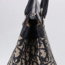 Christian Dior Trotter Canvas Hand Bag Navy Silver Auth 197316A-6
