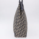 Christian Dior Trotter Canvas Hand Bag Navy Silver Auth 197316A-7