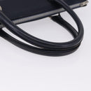 Christian Dior Trotter Canvas Hand Bag Navy Silver Auth 197316A-9