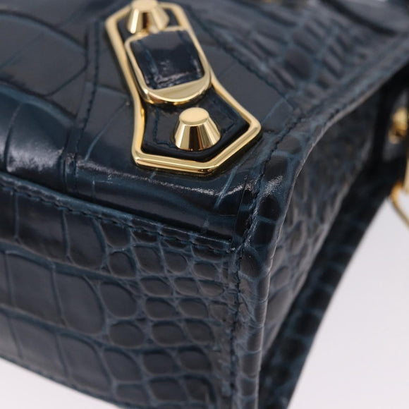 BALENCIAGA Classic Metallic Edge Mini City Leather 2way 390160 Auth 197318SAM