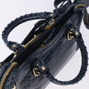 BALENCIAGA Classic Metallic Edge Mini City Leather 2way 390160 Auth 197318SAM-6