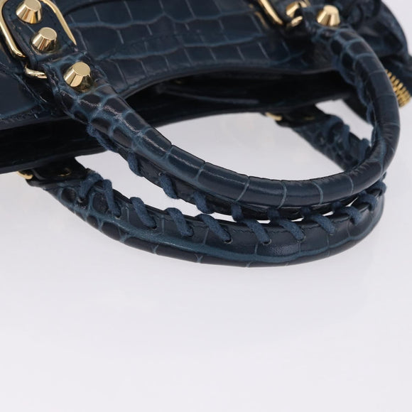 BALENCIAGA Classic Metallic Edge Mini City Leather 2way 390160 Auth 197318SAM