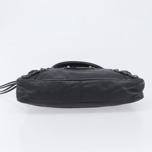 BALENCIAGA The First Hand Bag Leather 2way Black 103208 Auth 197324M