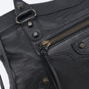 BALENCIAGA The First Hand Bag Leather 2way Black 103208 Auth 197324M-20