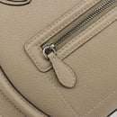 CELINE Luggage Medium Hand Bag Leather Beige Silver Auth 197325A-17