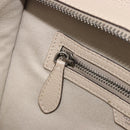 CELINE Luggage Medium Hand Bag Leather Beige Silver Auth 197325A-24