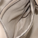 CELINE Luggage Medium Hand Bag Leather Beige Silver Auth 197325A-25
