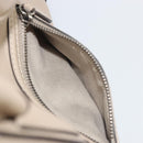 CELINE Luggage Medium Hand Bag Leather Beige Silver Auth 197325A-26
