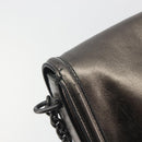 BOTTEGA VENETA Rialto Chain Shoulder Bag Leather Silver Auth 197328V-9