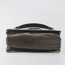 BOTTEGA VENETA Rialto Chain Shoulder Bag Leather Silver Auth 197328V-5