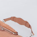 BALENCIAGA Giant The First Hand Bag Leather 2way Pink Silver 240577 Auth 197329V-14