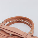 BALENCIAGA Giant The First Hand Bag Leather 2way Pink Silver 240577 Auth 197329V-8