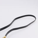 PRADA Bonnie Hand Bag Leather 2way Black Gold Auth 197332SAM-15