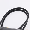 PRADA Bonnie Hand Bag Leather 2way Black Gold Auth 197332SAM-14