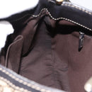 GUCCI GG Canvas Web Sherry Line Shoulder Bag Beige Gold 233608 Auth 197333V-18