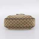 GUCCI GG Canvas Web Sherry Line Shoulder Bag Beige Gold 233608 Auth 197333V-9