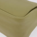 PRADA Darling Shoulder Bag Leather Green Gold Auth 197336SAM-9