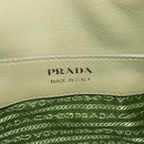 PRADA Darling Shoulder Bag Leather Green Gold Auth 197336SAM-19