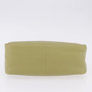 PRADA Darling Shoulder Bag Leather Green Gold Auth 197336SAM-5