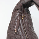BOTTEGA VENETA INTRECCIATO Shoulder Bag Leather Brown 115653 Auth 197337V-14