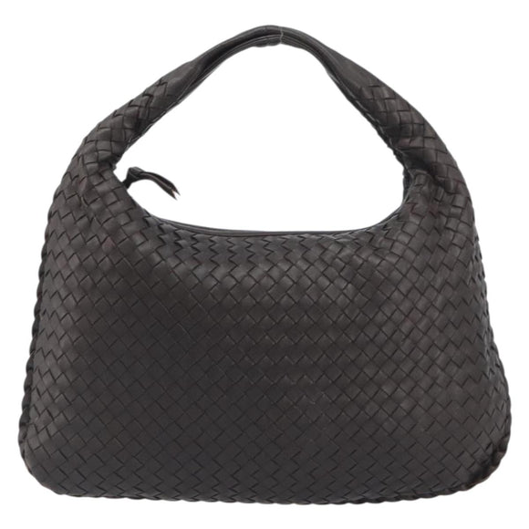 BOTTEGA VENETA INTRECCIATO Shoulder Bag Leather Brown 115653 Auth 197337V