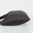 BOTTEGA VENETA INTRECCIATO Shoulder Bag Leather Brown 115653 Auth 197337V-4