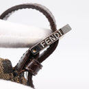 FENDI Zucca Canvas Mamma Baguette Shoulder Bag Brown Black Auth 197339V-10
