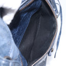 BALENCIAGA The First Hand Bag Leather 2way Blue 103208 Auth 197341V-26
