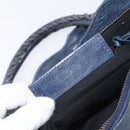 BALENCIAGA The First Hand Bag Leather 2way Blue 103208 Auth 197341V-12