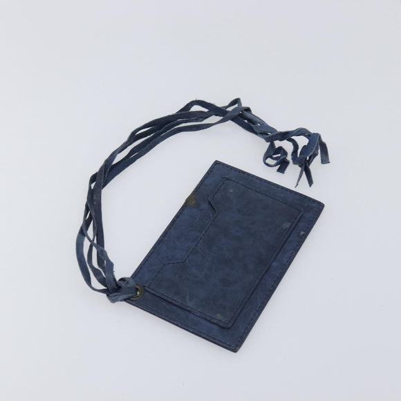 BALENCIAGA The First Hand Bag Leather 2way Blue 103208 Auth 197341V