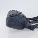 BALENCIAGA The First Hand Bag Leather 2way Blue 103208 Auth 197341V-3