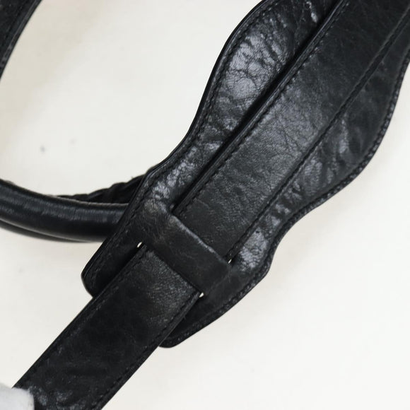 BALENCIAGA The City Hand Bag Leather 2way Black 115748 Auth 197343SAM