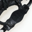 BALENCIAGA The City Hand Bag Leather 2way Black 115748 Auth 197343SAM-16